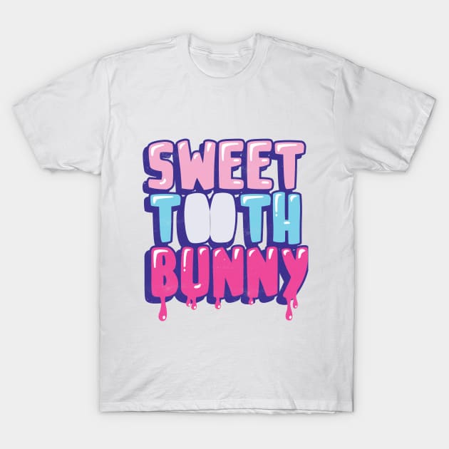 Sweet Tooth Bunny T-Shirt by Pixeldsigns